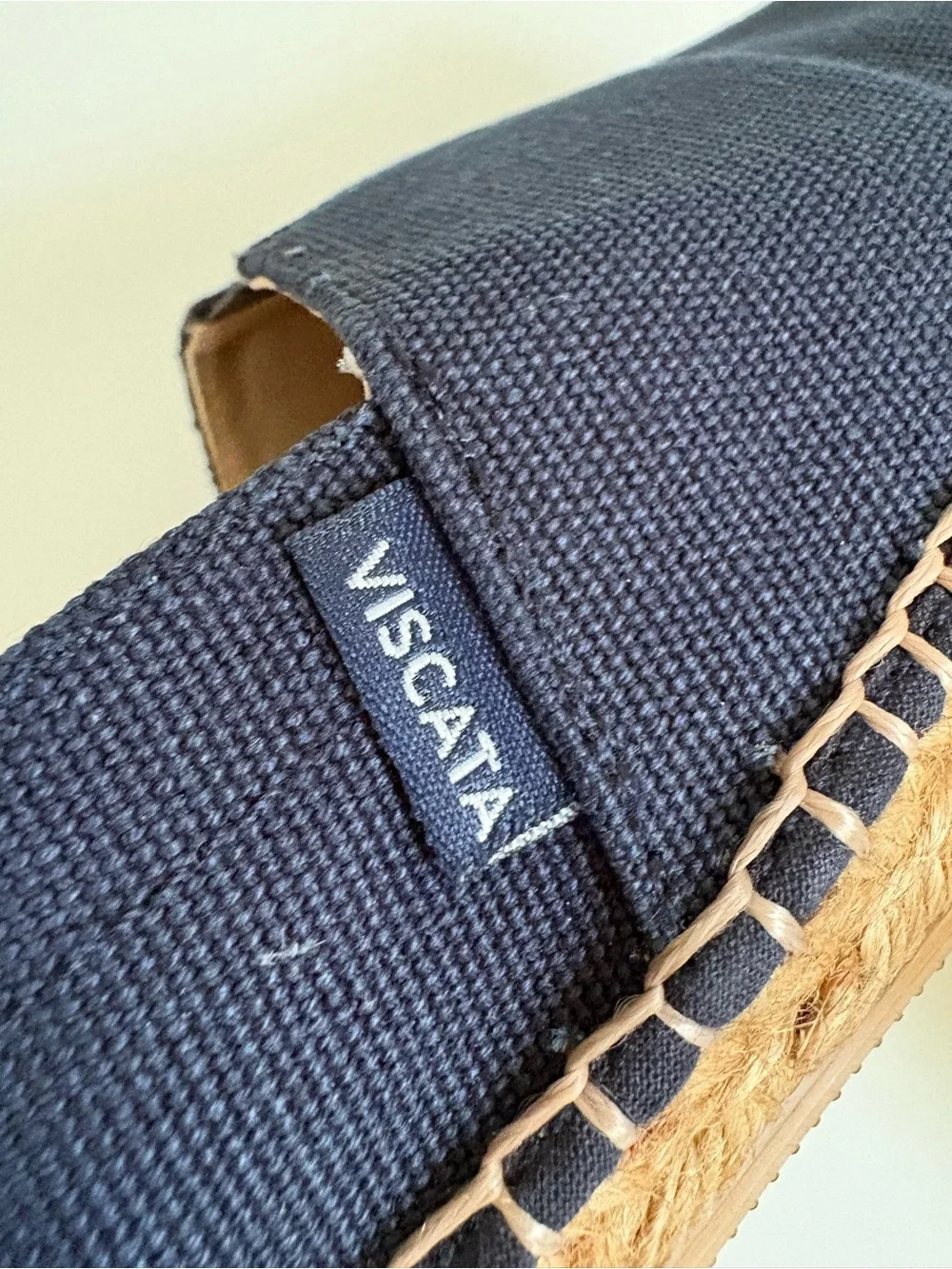 Viscata Barceloneta Women’s Canvas Espadrille Flats Navy Blue Slip-On Size 41-10